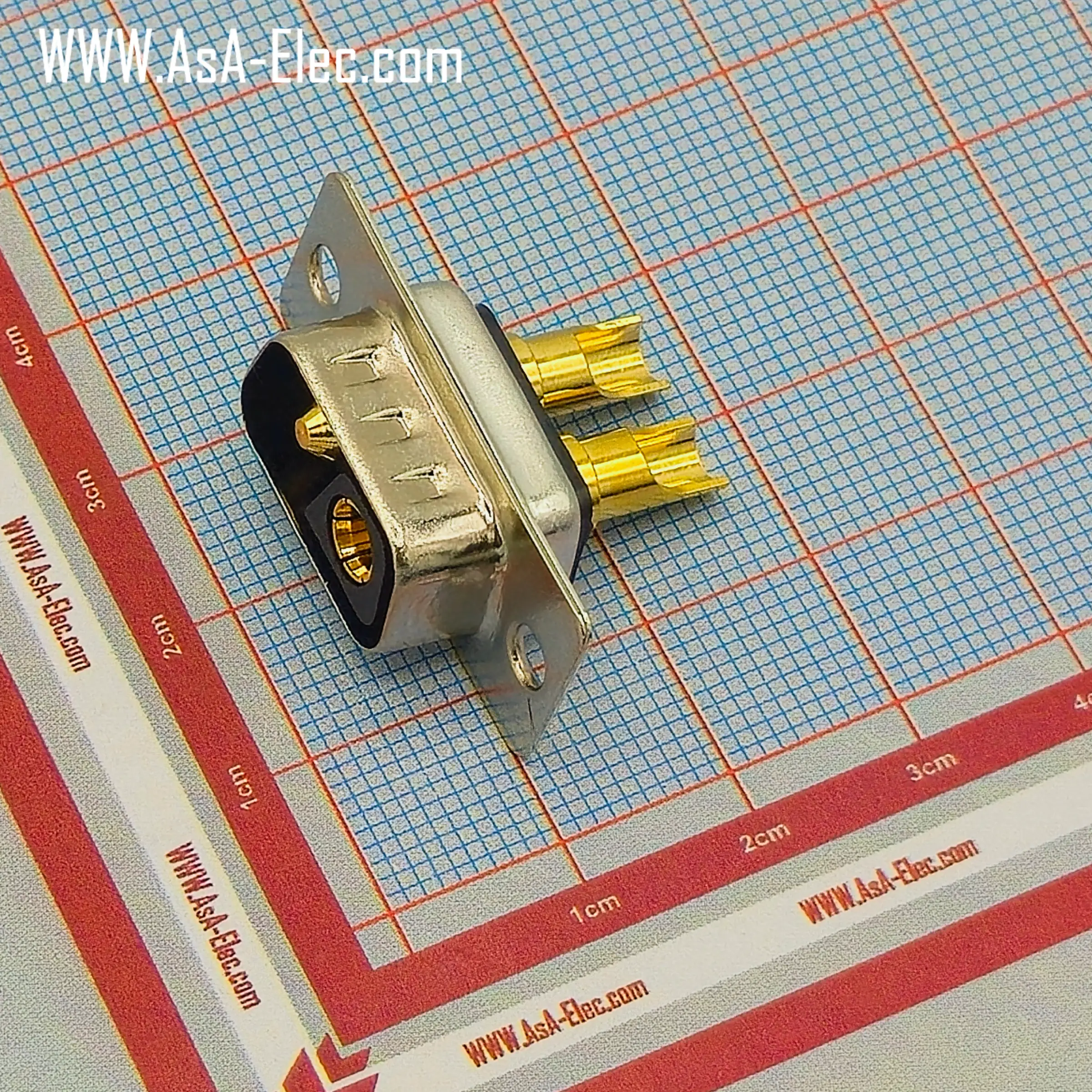 POWER D-SUB 2V2 SOLDER CUP-MALE